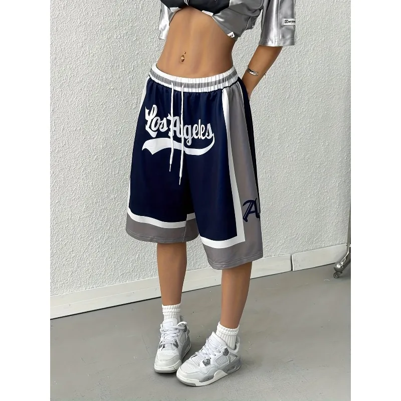 Lässige Damen-Shorts und Sporthosen mit Buchstaben- und Positionierungsdruck Image