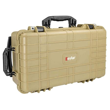 EYLAR SA00034-TAN 22in Carry-On Travel Roller Gear Hard Case Waterproof w/ Foam