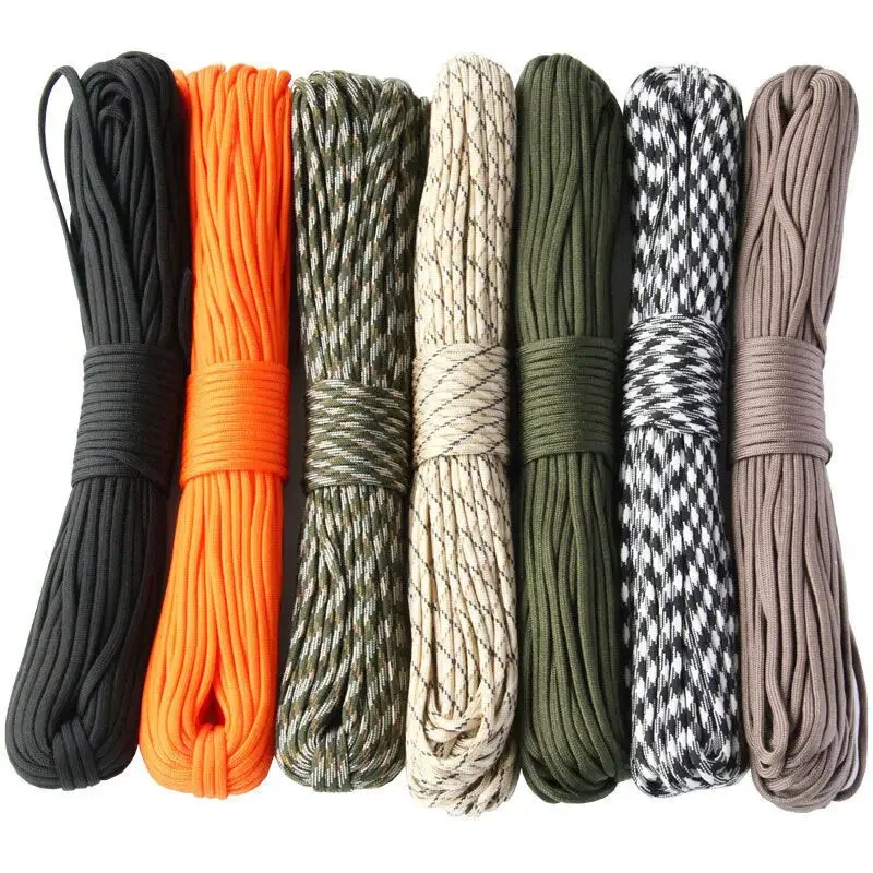 7-adriges 550 Paracord-Seil, 5 16 31 m, Durchmesser 4 mm, für Outdoor-Camping, Überleben, Lanyard, Fallschirm, Wandern, Zeltzubehör Image