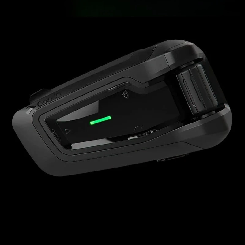Cardo Edge Regular/Schwarz-Gold Helm mit Bluetooth-Intercom-Kopfhörerbasis Image