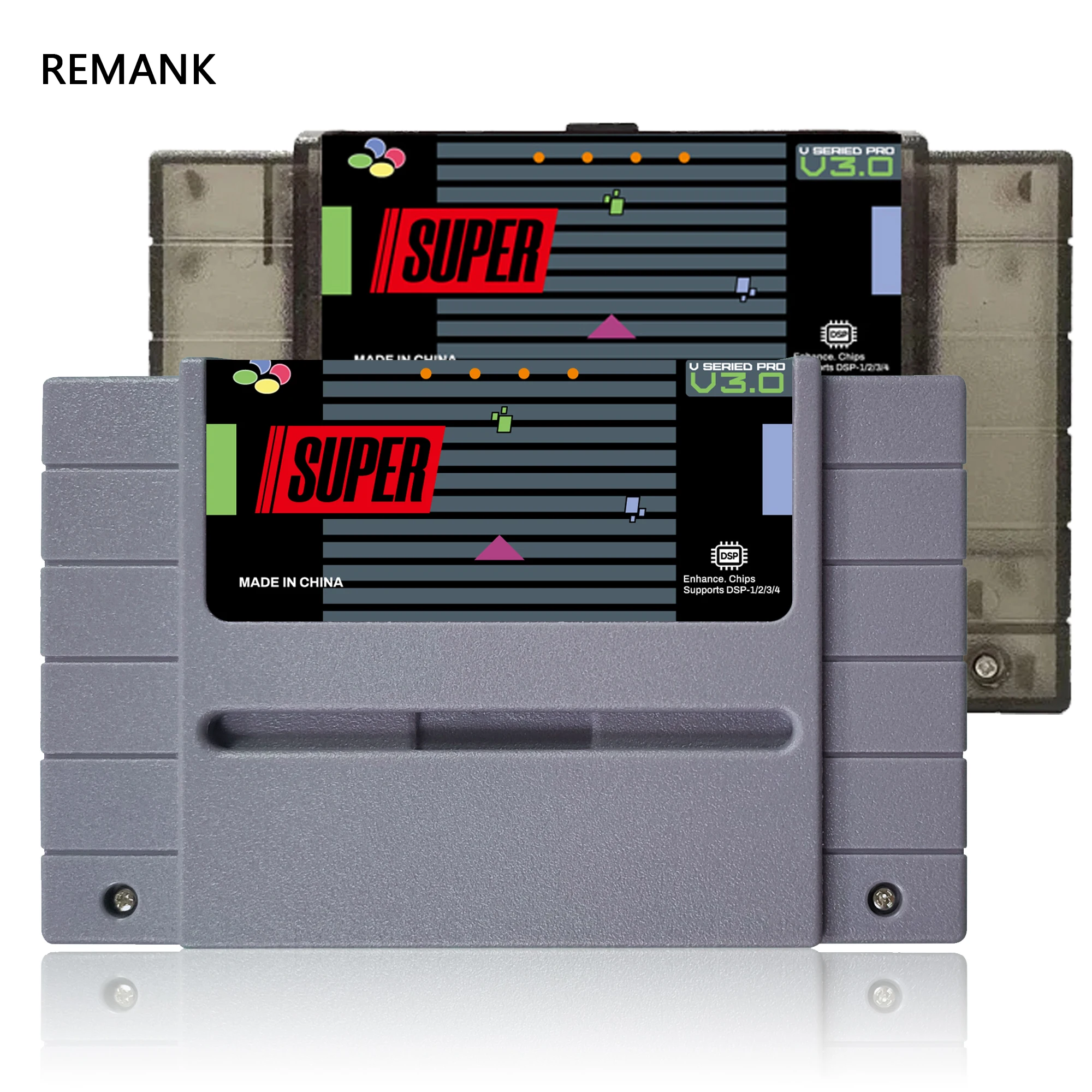 REMANK SFC V3 Flash Emulation SFC V3.0 Warenkorb 3000 + Retro Simulator Unterstützung DSP SNES SFC Für 16-Bit US Spielkonsole Zubehör Image