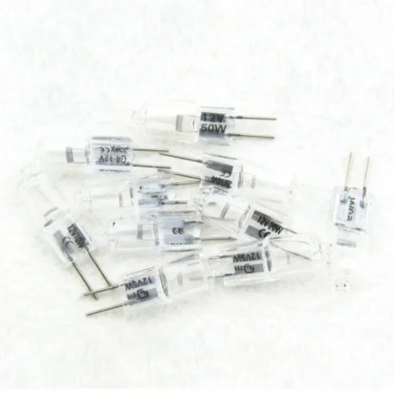 10 Stück G4 Halogenlampe 12 V 5 W 10 W 20 W 35 W 50 W G4 Halogenlampen Lichtkugel Lot JC Bi-Pin LED-Lampe Warmweiß Ersetzen Sie LED-Lampe