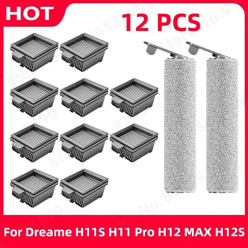 Waschbarer Filter für Dreame H11S H11 Pro H12 MAX H12S Staubsauger Nass- und Trockensauger Ersatzteile Rollenbürste Ersatzzubehör Image