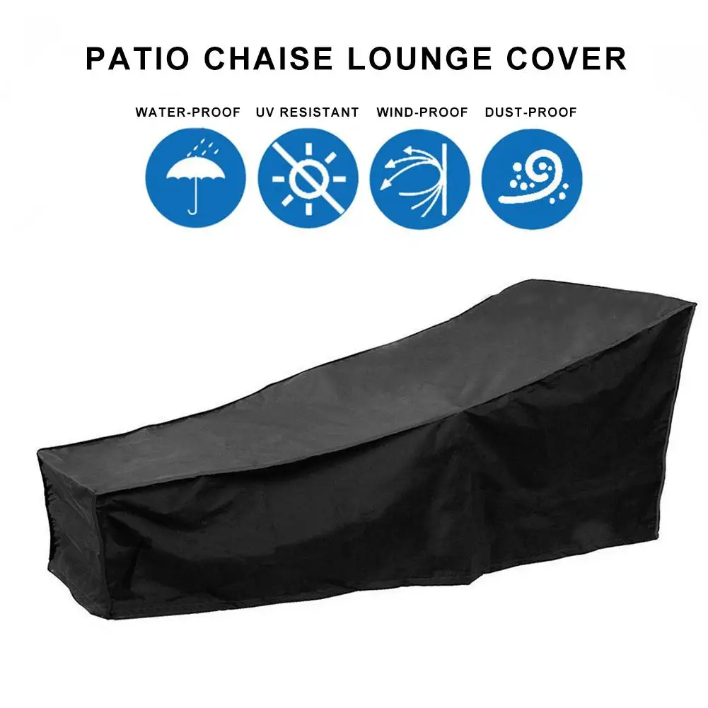 Chaiselongue Abdeckung wasserdichte Liegestuhl Liege Schutzhülle für Innenhof Garten terrasse