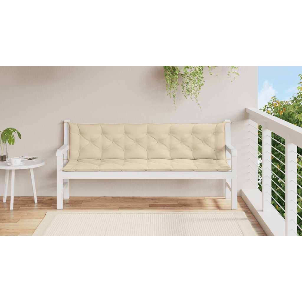 vidaXL Auflage für Hollywoodschaukel Beige 200 cm Stoff Image