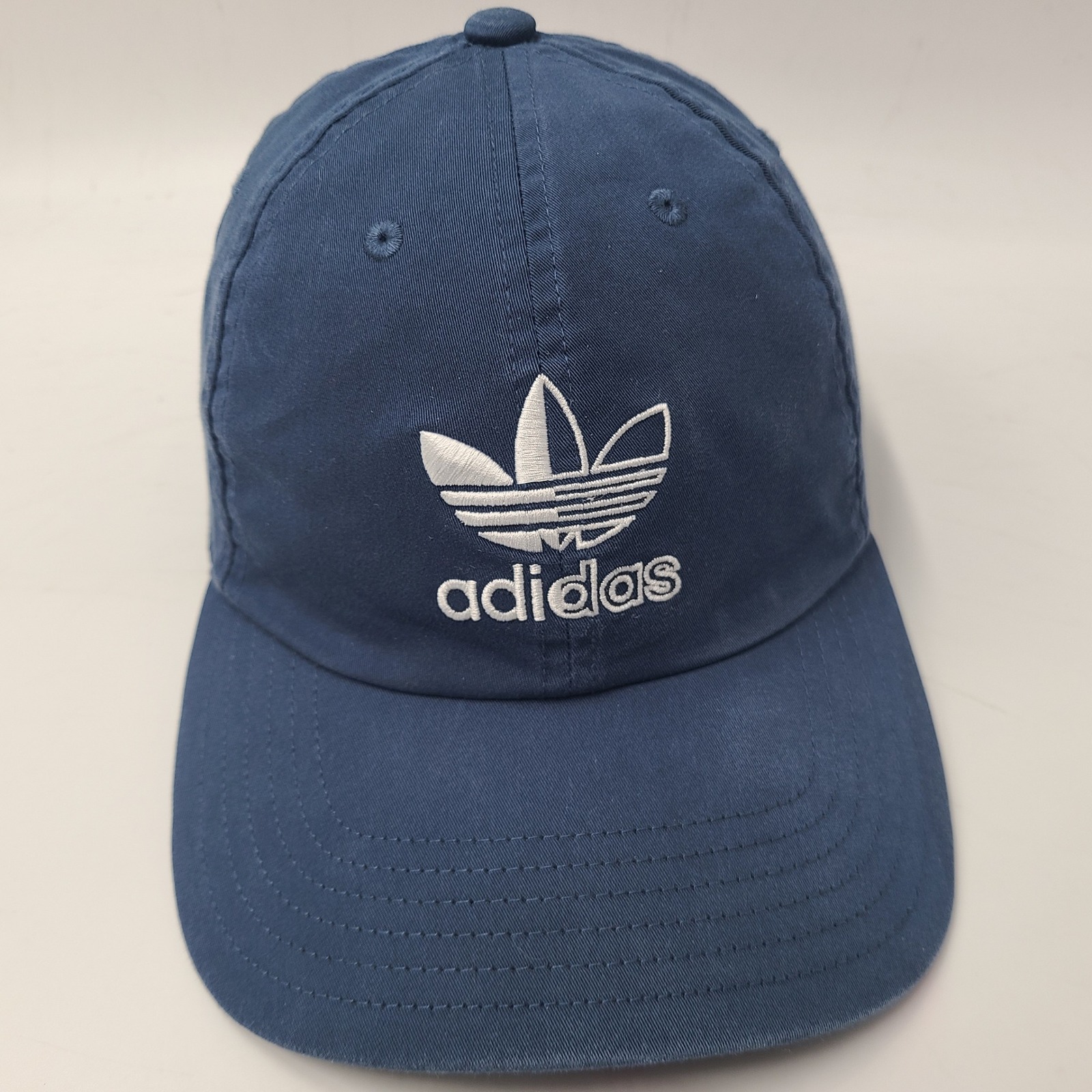 Adidas Accessories | Adidas Hat Strapback Blue White Trefoil Logo Casual Golf Sports Outdoors Men | Color: Blue/White | Size: Os