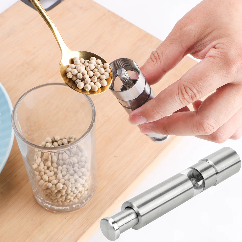 Küche Zubehör Manuelle Edelstahl Salz Pfeffer Gewürz Sauce Mühle Home Küche Werkzeug Gewürz Mahlen Pfeffer Mühle
