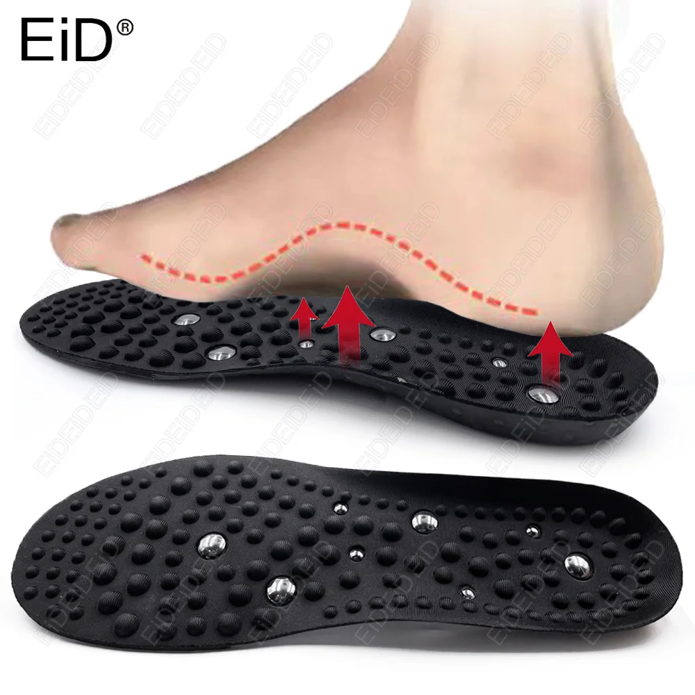 16-teilige Magnettherapie-Einlegesohle Magnet-Massage Akupressur Gesundheitskissen Schuheinlage für Männer und Frauen Entspannung Fußpflege Komfortsohle Image