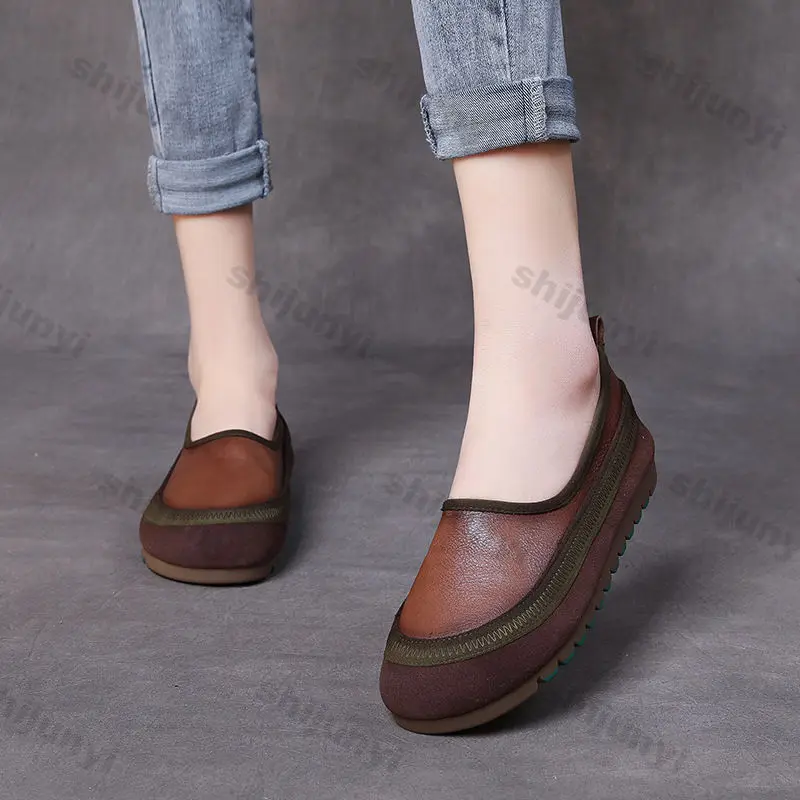 2026 frühling Herbst Neue Slip auf Schuhe Bequeme Weiche Sohle Vielseitige Wohnungen frauen Große Größe Leichte Nicht Slip Casual schuhe