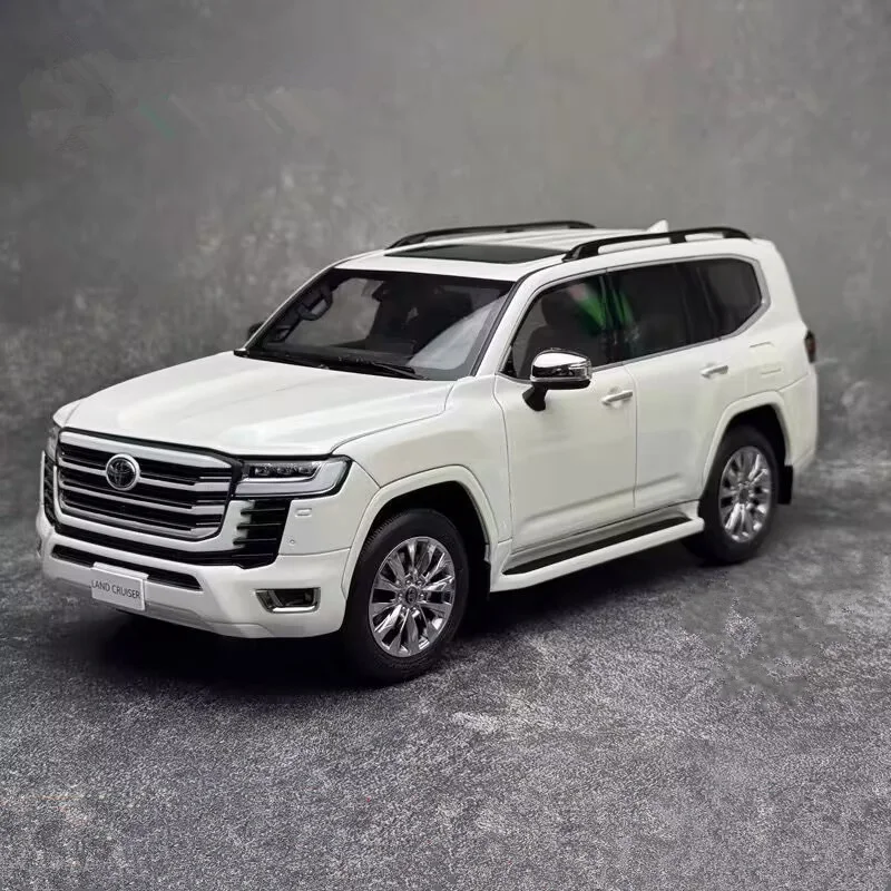 Große Größe 1/18 Toyota Land Cruiser LC300 ZX Legierung Auto Modell Diecast Metall Geländewagen Auto Modell Sound Licht Kinder Spielzeug Geschenk