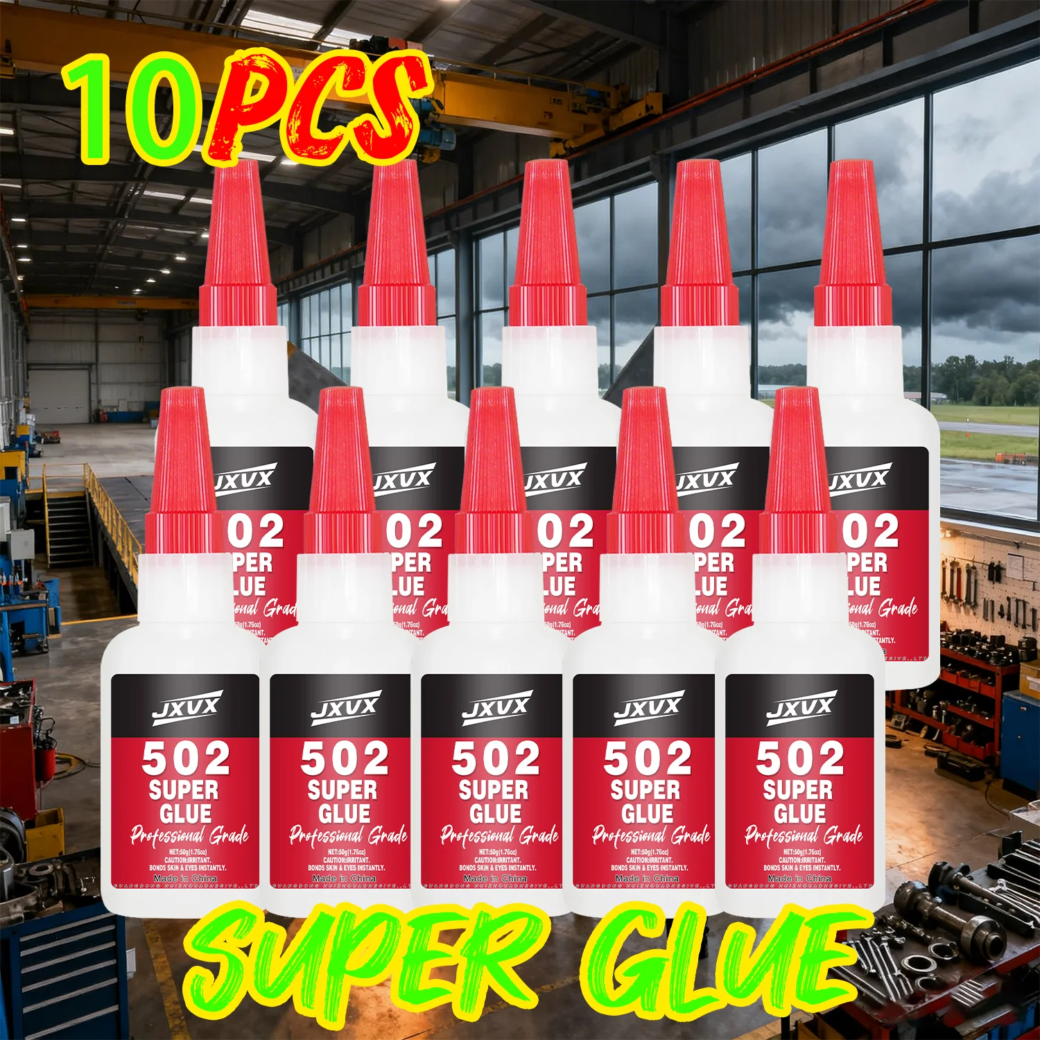 Super-Sekundenkleber 502 zur Reparatur von Metall, Kunststoff und Holz – 5S-Schnelltrocknender Cyanacrylat-Kleber (20/50 g)