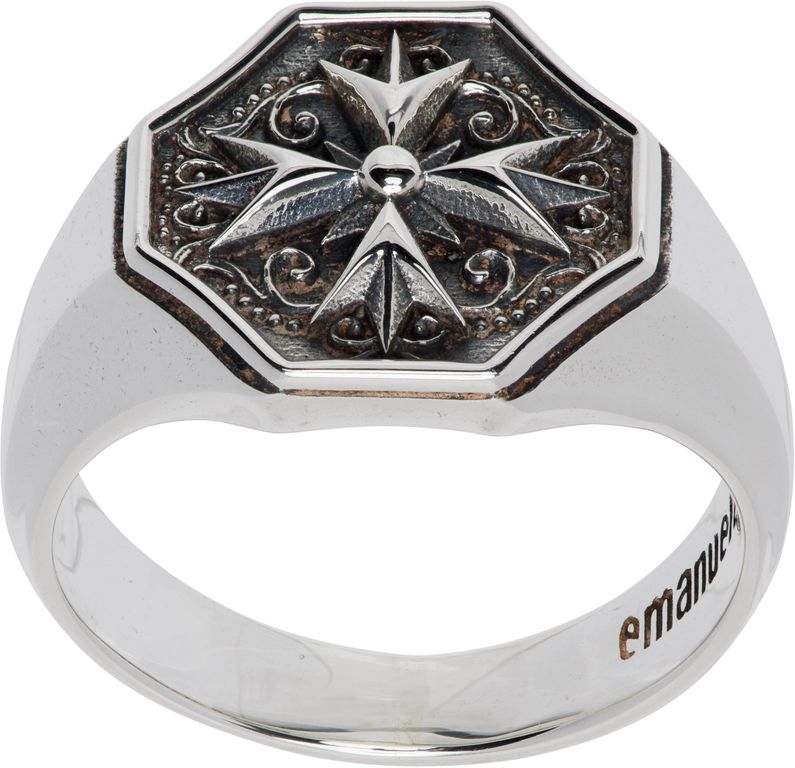 Crest Signet Ring - Metallic - Emanuele Bicocchi Rings