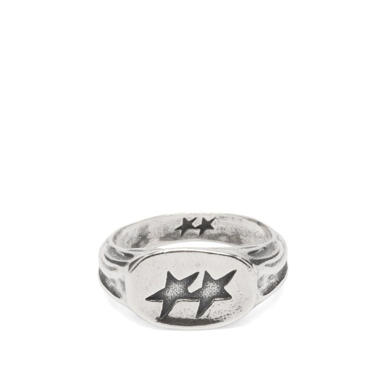 Superstar Signet Ring - White - Twojeys Rings