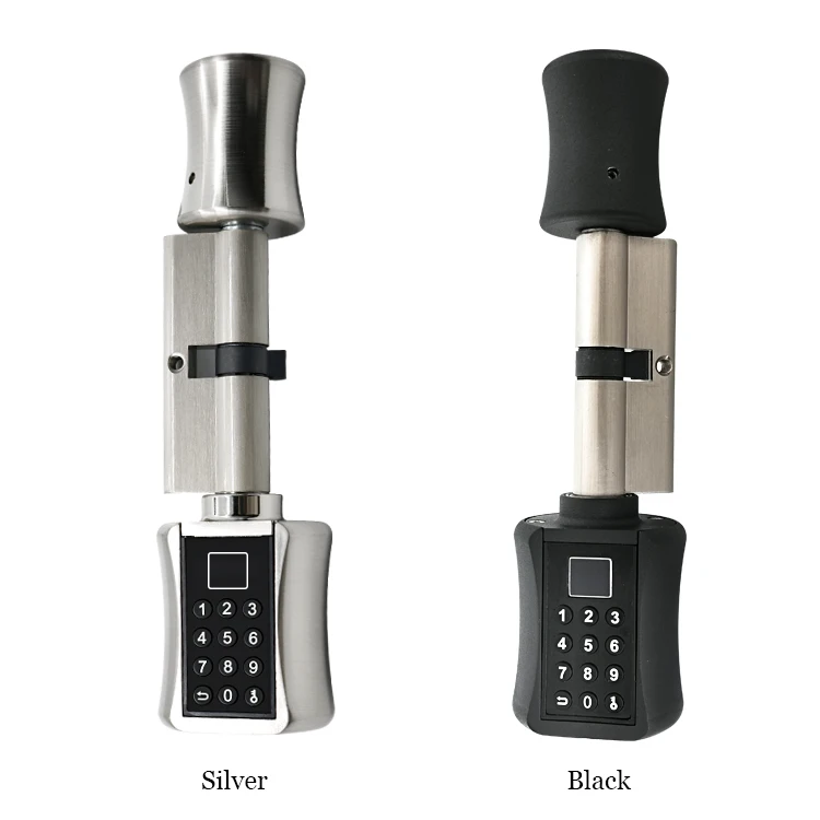 Serratura a cilindro intelligente per impronte digitali password serratura elettronica biometrica con codice tastiera digitale serratura intelligente domestica airbnb