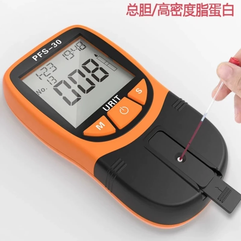 Fünf-Detektoren-Heimtestgerät für Genaue Messung von Gesamtcholesterin, Triglyceriden, Hoch- und Niedrigdichte-Cholesterin Image