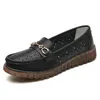 NEUE Damen-Lederschuhe, neue Freizeit-Sportschuhe, leicht, atmungsaktiv, rutschfest, für Frühling und Sommer, große Größe, Einzelschuhe, Loafer, Damenschuhe