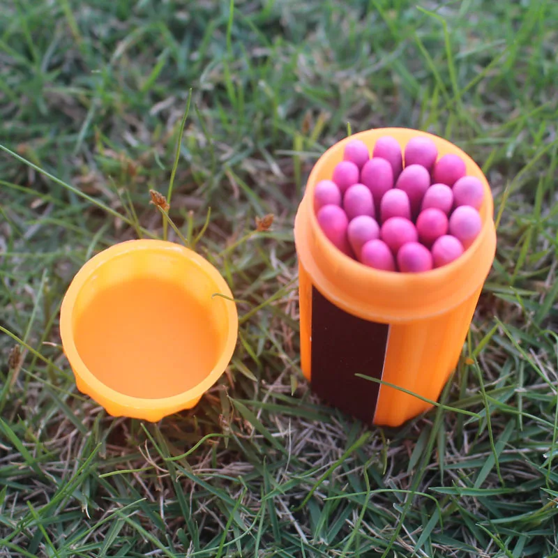 Cooles Outdoor-Camping-Grill-Zündwerkzeug, winddicht, wasserdicht, passend für Notfall, Überleben, Verbrennung, Zündgeräte, 20 Stück (Box) Image