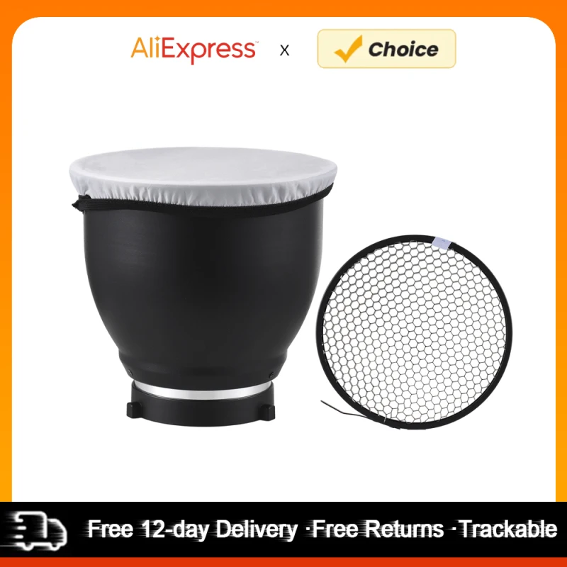 7 "Bowens Mount Beauty Dish Standard Reflektor Diffusor Lampen schirm Schüssel mit 60 ° Waben gitter/Diffusor Socken Reflektor Diffusor