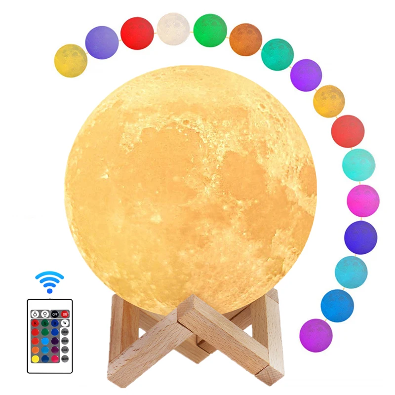 3D LED Mond Lampe Nachtlicht Fee Tisch Schlafzimmer Nacht Nette Kinder Nachtlicht für Zimmer Geburtstag Party Dekoration Weihnachten Geschenke