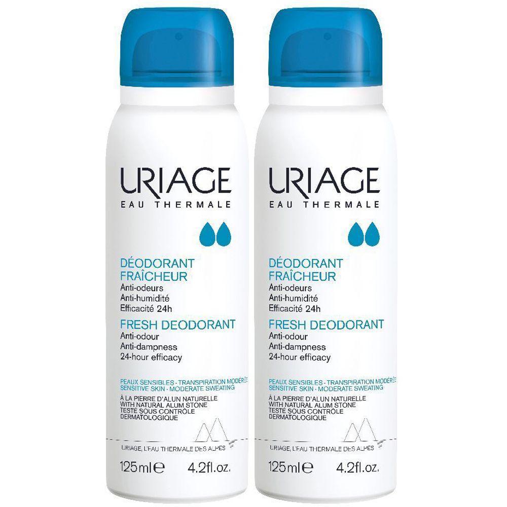 URIAGE Deodorante Fraicheur 2x125 ml Spray