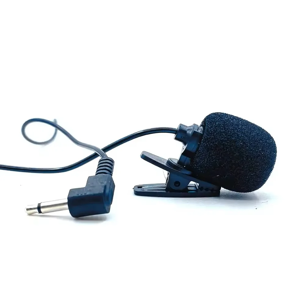Car Audio Microphone Clip Jack Plug Mic Stereo Mini Wired External Microphone For Multimedia car player
