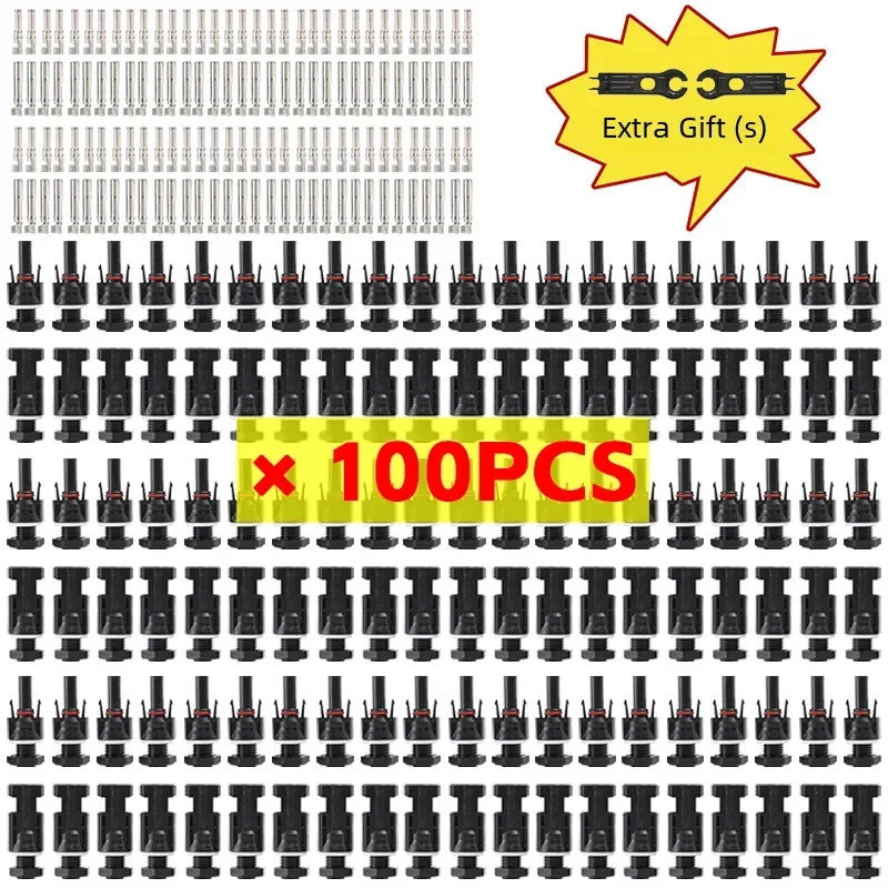 10/20/40/100PCS Solar PV Anschlüsse für Solar Panel Mount und Inverter Panel Solar stecker solar koppler IP67 DC1000V