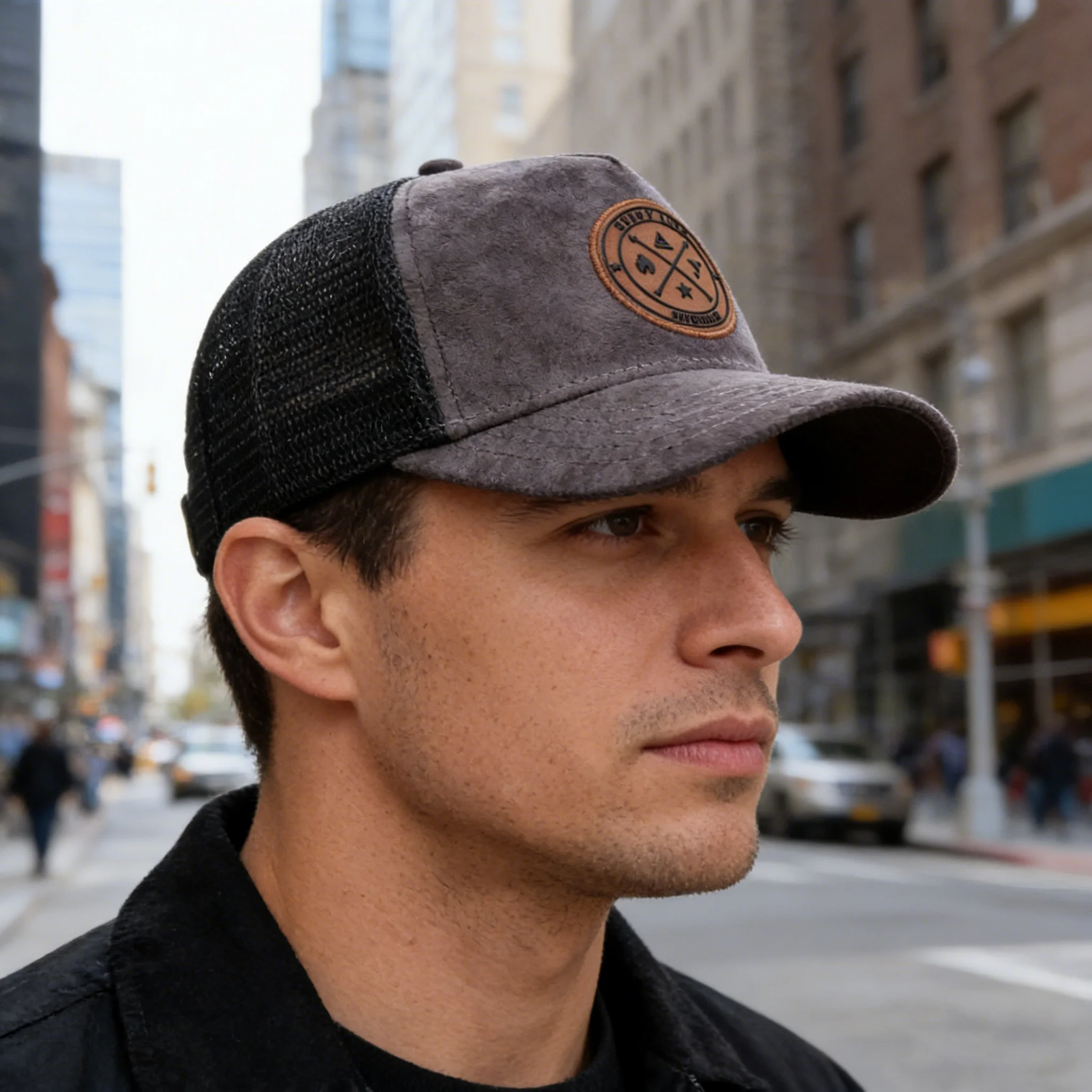 Sommer Mesh Baseballkappe Damen Herren Buchstaben-Patch Snapback Hut Lässige Atmungsaktive Unisex Street Hip Hop Trucker Caps Image