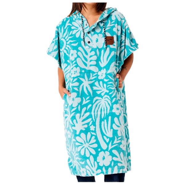 Slowtide - Sunny Poncho - Surf Poncho Gr L/XL türkis