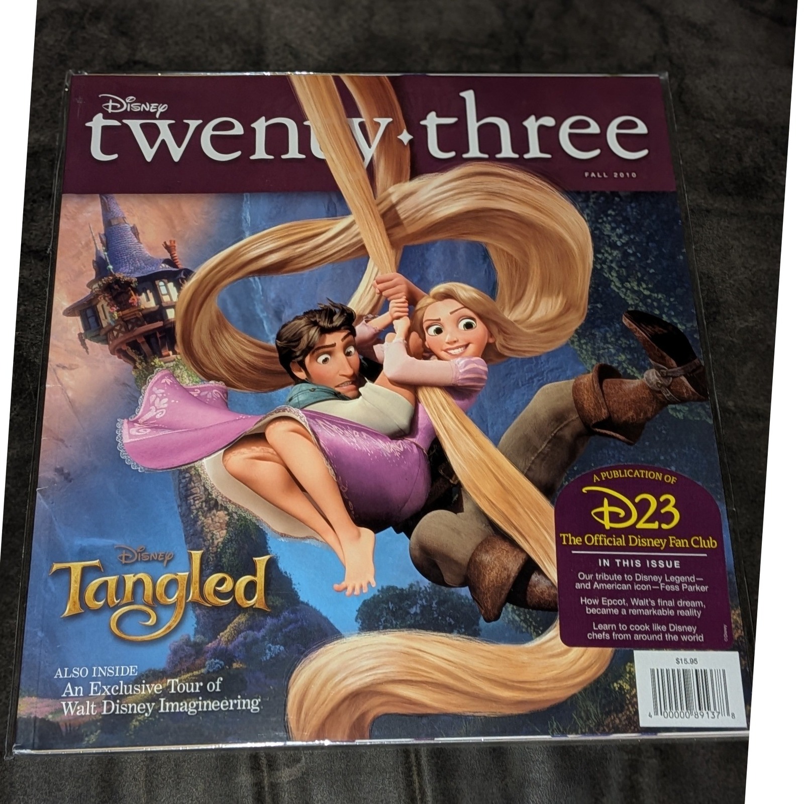 Disney Media | Disney Twenty-Three Magazine Fall 2010 D23 Tangled Rapunzel Imagineering Nip | Color: Purple | Size: Os