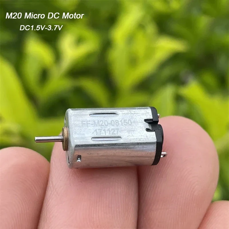 M20 Mini 10mm*8mm Elektromotor DC1.5V 3V 3.7V 15000RPM Hochgeschwindigkeits-Edelmetallbürsten-Kleinmotor für Spielzeugauto, Boot, Modellbau, DIY Image
