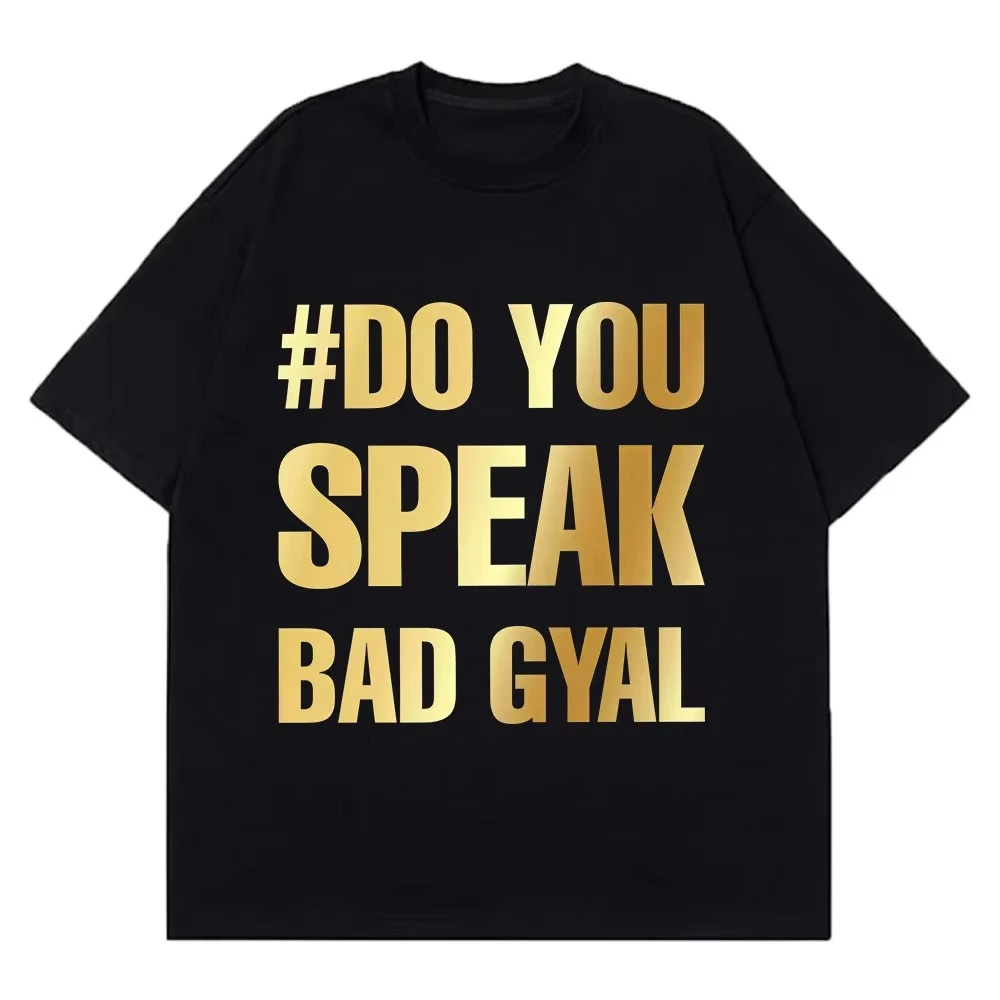 Singer Bad Gyal 2026 Tour Print T-Shirt für Herren und Damen, Vintage-Kurzarm-T-Shirts, Hip-Hop, lässig, ästhetischer Trend, O-Ausschnitt-T-Shirts