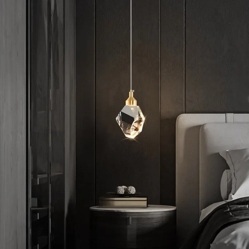 Kreative led licht luxus atmosphäre pendel leuchte moderne und einfache k9 kristall wohnzimmer esszimmer gang beleuchtung