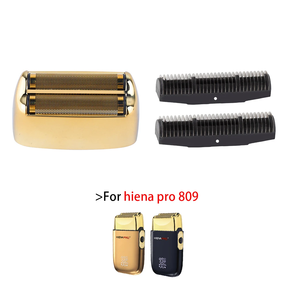 Professionelle Barber Rasierer Doppel Ersatz Folie Kopf Abdeckung Und Cutter klinge Für HIENA-809 maschine Cordless Folie Rasierer Image