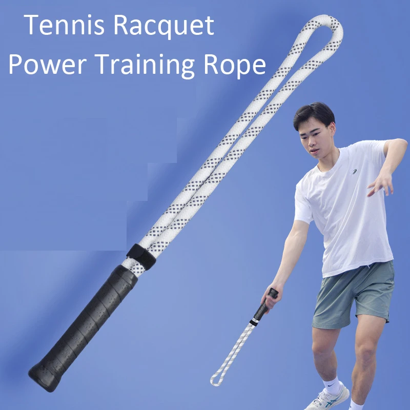 Unisex Tennisschläger-Schwungtrainingsseil, Powerseil, Tennis-Übungs-Kettenseil, Forehand-Backhand-Schwungtrainer Image