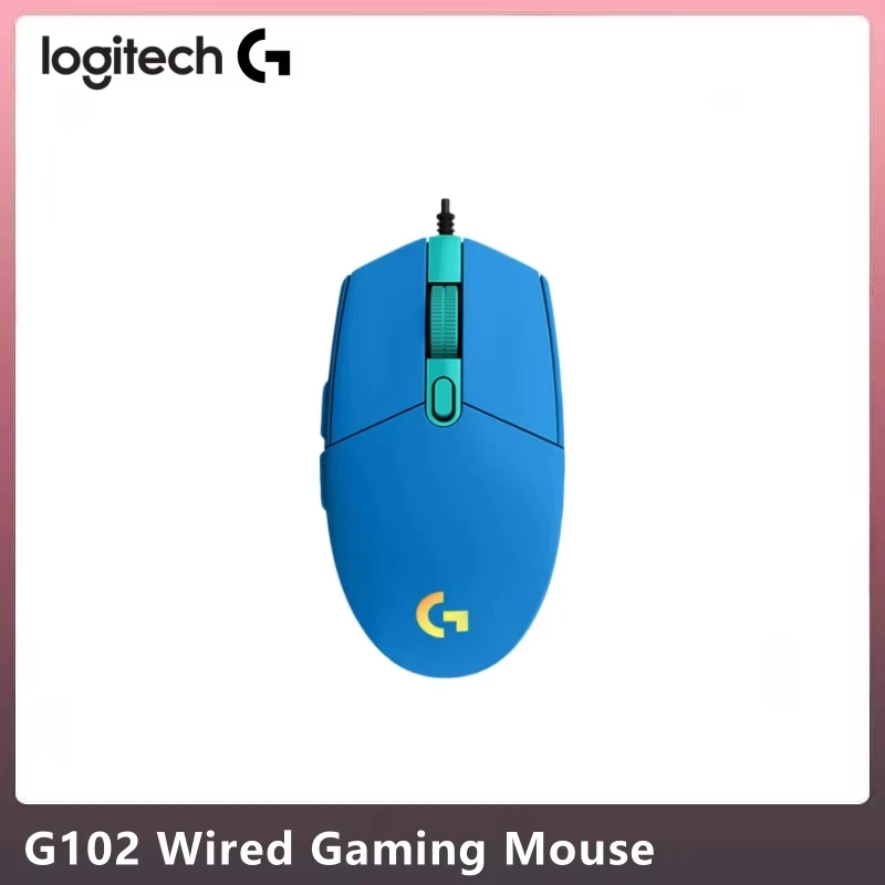 Logitech G102 Hochpräzise Gaming-Maus 8000DPI USB-Kabelgebunden Optischer Sensor für FPS MOBA Spiele PC Laptop Computer-Peripheriegeräte Image