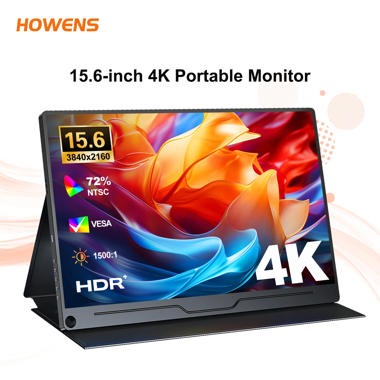 Versand aus Deutschland 4k Gaming Monitor 15,6 Zoll tragbarer Monitor 3840x2160 60Hz erweiterter Bildschirm für xbox ps 4 5 Schalter Büroarbeit stele fon Image