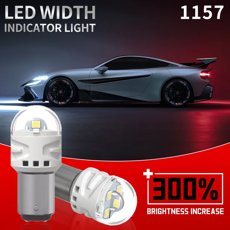 2PCS 1157 Led-lampen P21 5W BAY15D Auto Bremslichter Auto Backup Reverse Lampe weiß/rot 12V für die meisten Auto Lkw SUV Image