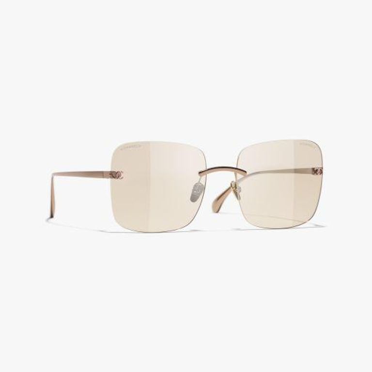 Square Light Glasses - White - Chanel Sunglasses