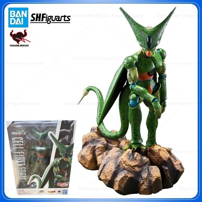 Bandai Auf Lager S H Figuarts Original Anime Dragon Ball Cell Action Figur Modell Spielzeug Geschenk DT Image