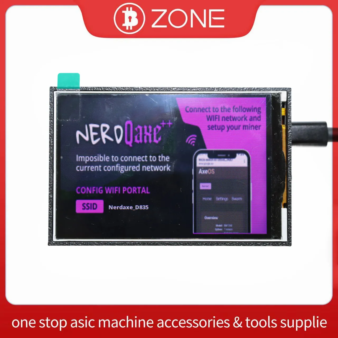 Neues 3,5-Zoll-Touch-Display, großes Display, geeignet für NerdQaxe++ Bitcoin Miner Image