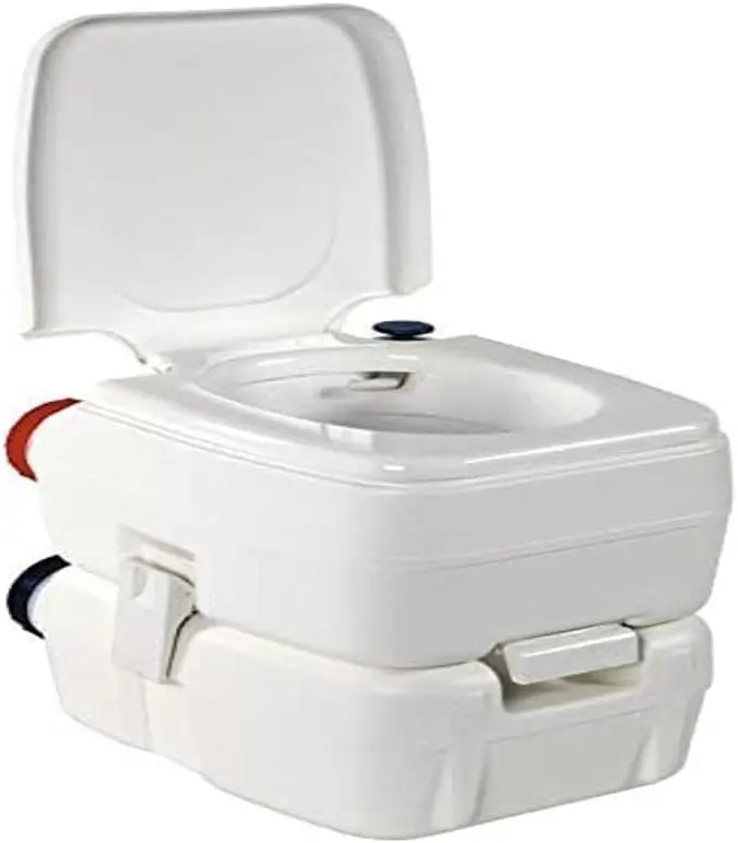 Tragbare Campingtoilette mit Doppeltank | Hygienisch & geruchsneutral | Für Wohnmobile & Camping | Robust | Schneller Versand DE