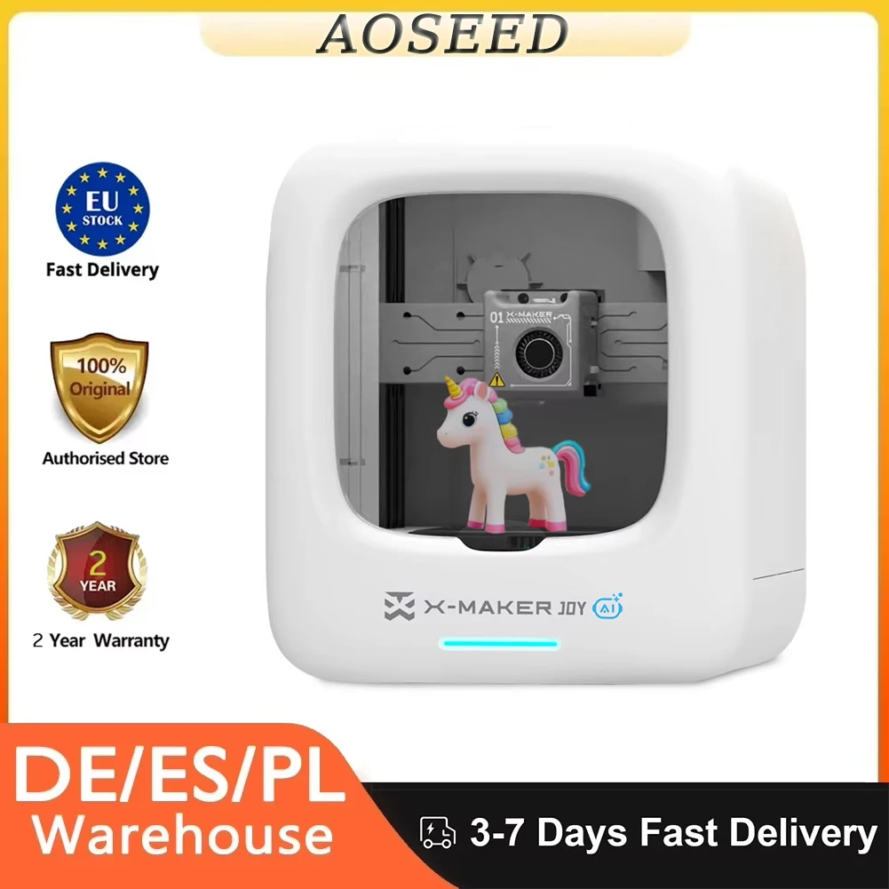 AOSEED X-MAKER JOY AI+ V4.0 3D-Drucker für Kinder, 120 x 120 x 120 mm, Bauvolumen 260 ℃ Düsentemperatur 300 mm/s WLAN- und App-Steuerung Image