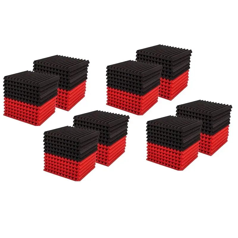 ABJM-100 Stück Schalldämmplatten, Schalldämmungs-Studio-Schaumstoff, für Wand-Schalldämmplatten, für Heimstudio Image