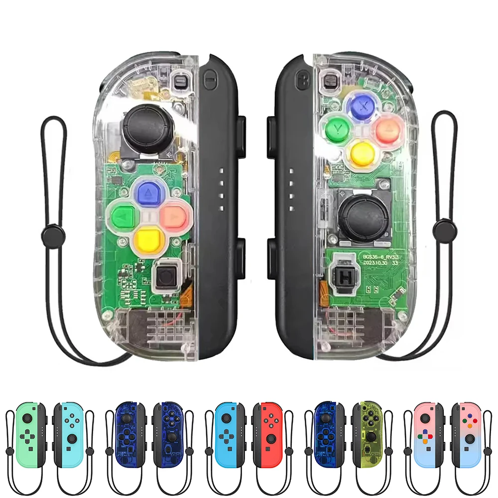 Manette de jeu Joy Pad Joycons pour Nintendo Switch, contrôleur de jeu sans fil Bluetooth, joystick avec Turbo, consoles de jeux vidéo