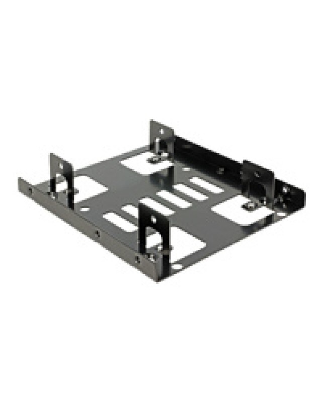 DeLock Speichereinschubadapter 8,9 cm bis 2 x 6,4 3.5" to 2 x 2.5" Schwarzer Image