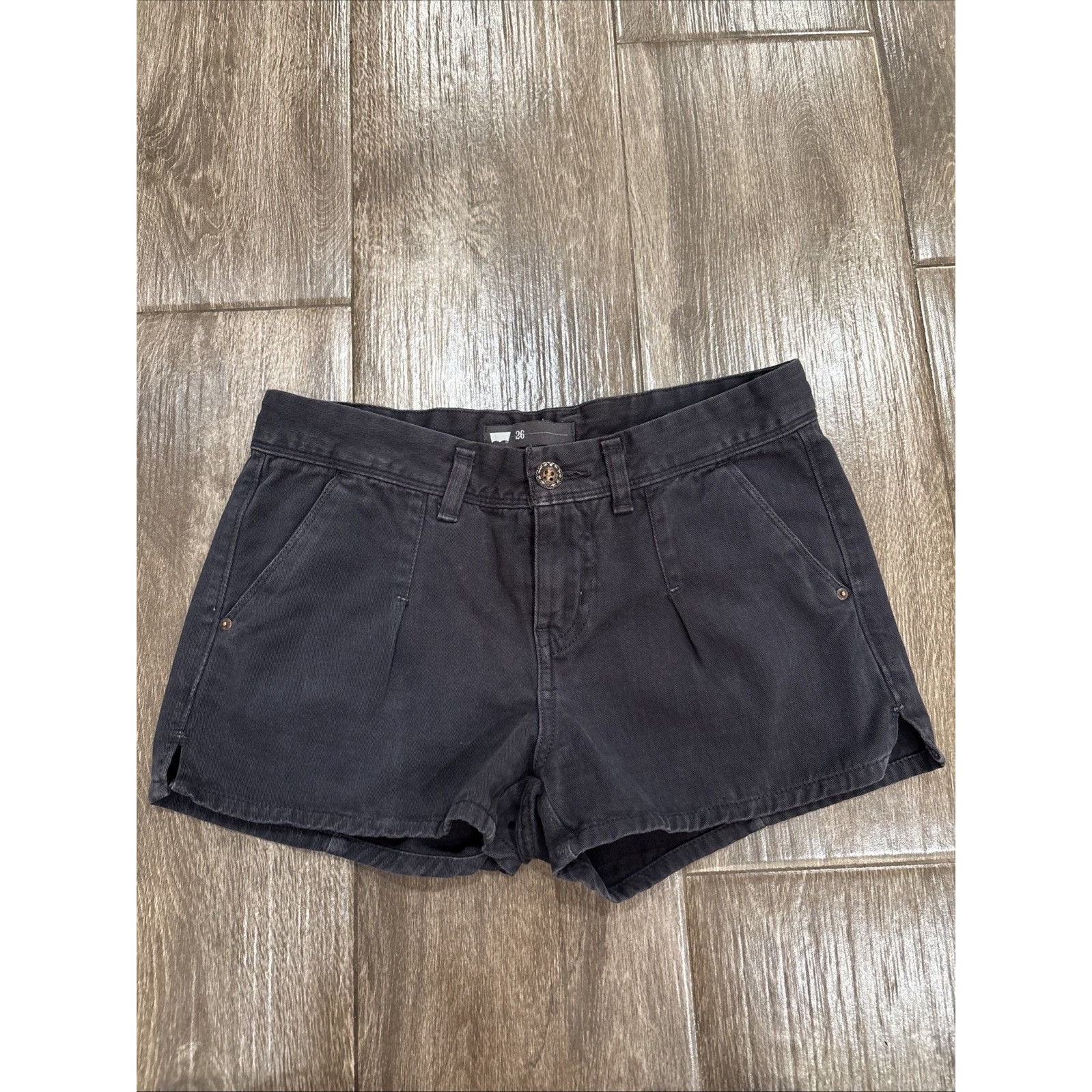 Levi's Shorts | Black Levi’s Women’s Size 26 Super Short Shorts Mini Shorts Y2k Style Distress | Color: Black | Size: 26