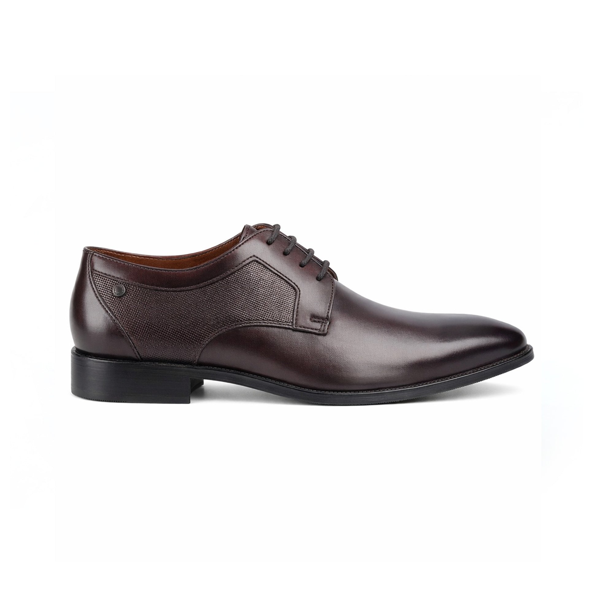 Base London Dome Herren Derby Schuhe Braun