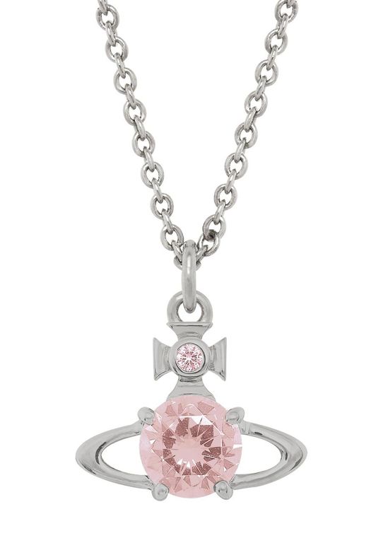 Reina Crystal-Embellished Orb Necklace - Pink - Vivienne Westwood Necklaces