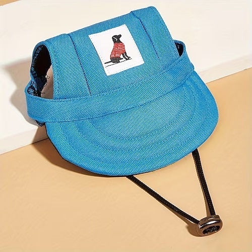 Niedliche Baseballkappe im Tarnmuster für Golden Retriever, Corgis und Pudel. Erhältlich in den Größen S, M und L. Verstellbarer Riemen, offene Ohren, UV-Schutz. Image