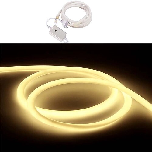 LED-Neonlicht, flexibel dimmbar, 220–240 V Wechselstrom. wasserdichter Neon-LED-Lichterketten-Controller zur Dekoration Image